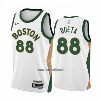 Maillot Boston Celtics Neemias Queta NO 88 Ville 2023-24 Blanc