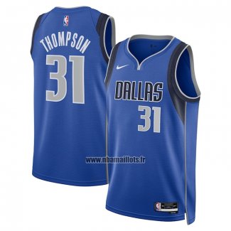 Maillot Dallas Mavericks David Thompson NO 31 Icon 2023-24 Bleu