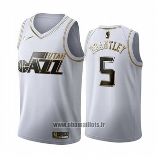 Maillot Golden Edition Utah Jazz Jarrell Brantley No 5 2019-20 Blanc