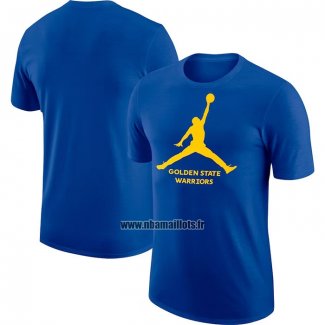 Maillot Manche Courte Golden State Warriors Essential Jumpman Bleu