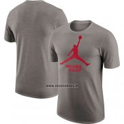 Maillot Manche Courte Miami Heat Essential Jumpman Gris