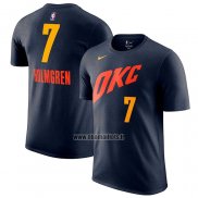 Maillot Manche Courte Oklahoma City Thunder Chet Holmgren Ville 2023-24 Bleu