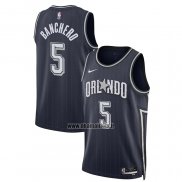 Maillot Orlando Magic Paolo Banchero NO 5 Ville 2023-24 Bleu