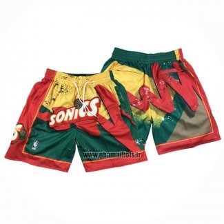 Short Seattle Supersonics Just Don Rouge Vert