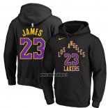 Veste a Capuche Los Angeles Lakers LeBron James Ville 2023-24 Noir