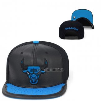 Casquette Chicago Bulls Mitchell & Ness Day One Snapback Noir Bleu