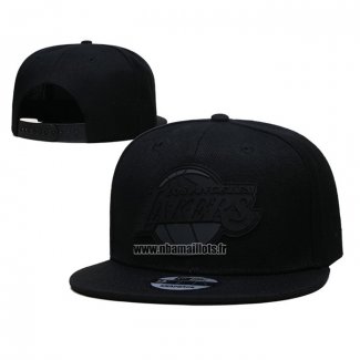 Casquette Los Angeles Lakers Black On Black 9FIFTY Snapback Noir