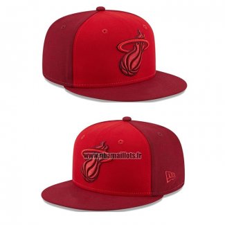 Casquette Miami Heat Tri-tone Rouge