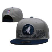 Casquette Minnesota Timberwolves 2023 NBA Draft 9FIFTY Snapback Gris Bleu