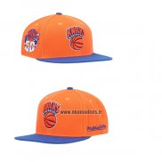 Casquette New York Knicks Hardwood Classics 50th Orange Bleu