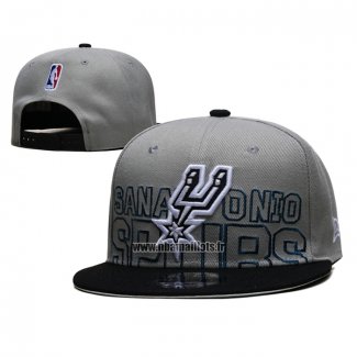 Casquette San Antonio Spurs 2023 NBA Draft 9FIFTY Snapback Gris Noir