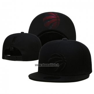 Casquette Toronto Raptors Black On Black 9FIFTY Snapback Noir