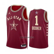 Maillot All Star 2024 Phoenix Suns Devin Booker NO 1 Rouge