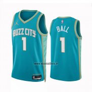 Maillot Charlotte Hornets LaMelo Ball NO 1 Ville 2023-24 Vert