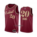 Maillot Cleveland Cavaliers Georges Niang NO 20 Ville 2023-24 Rouge