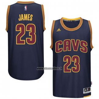 Maillot Cleveland Cavaliers LeBron James NO 23 Retro Bleu