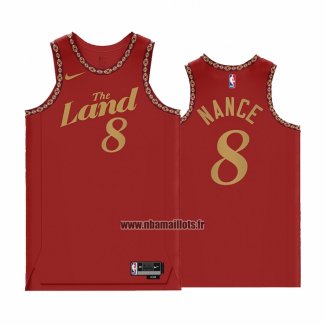 Maillot Cleveland Cavaliers Pete Nance NO 8 Ville 2023-24 Rouge