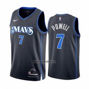 Maillot Dallas Mavericks Dwight Powell NO 7 Ville 2023-24 Bleu