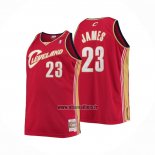 Maillot Enfant Cleveland Cavaliers LeBron James NO 23 Mitchell & Ness 2003-04 Rouge