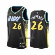 Maillot Indiana Pacers Ben Sheppard NO 26 Ville 2023-24 Noir