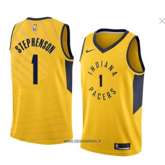 Maillot Indiana Pacers Lance Stephenson No 1 Statement 2018 Jaune