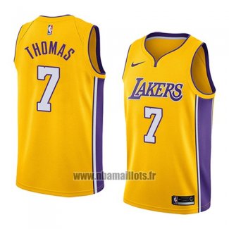 Maillot Los Angeles Lakers Isaiah Thomas No 7 Icon 2018 Jaune