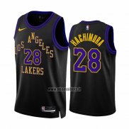 Maillot Los Angeles Lakers Rui Hachimura NO 28 Ville 2023-24 Noir