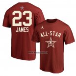 Maillot Manche Courte All Star 2024 LeBron James Rouge
