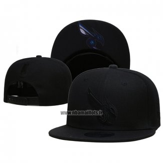 Casquette Charlotte Hornets Black On Black 9FIFTY Snapback Noir