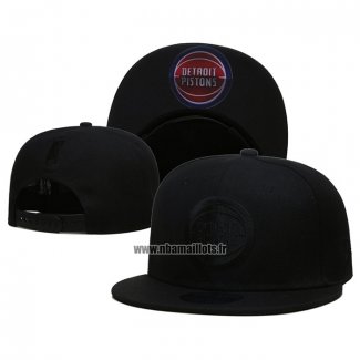 Casquette Detroit Pistons Black On Black 9FIFTY Snapback Noir