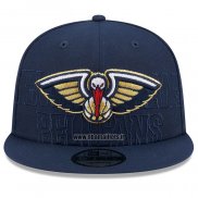 Casquette New Orleans Pelicans 2023 NBA Draft 9FIFTY Snapback Bleu