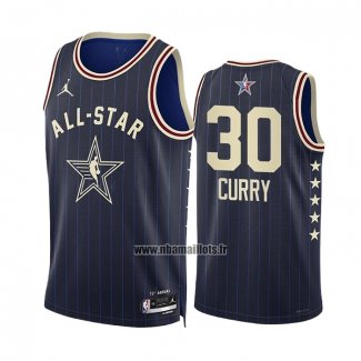 Maillot All Star 2024 Golden State Warriors Stephen Curry NO 30 Bleu