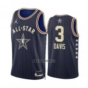 Maillot All Star 2024 Los Angeles Lakers Anthony Davis NO 3 Bleu