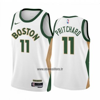 Maillot Boston Celtics Payton Pritchard NO 11 Ville 2023-24 Blanc