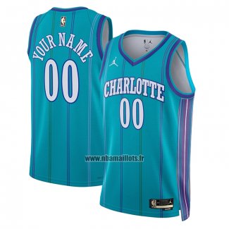 Maillot Charlotte Hornets Personnalise Classic 2023-24 Vert