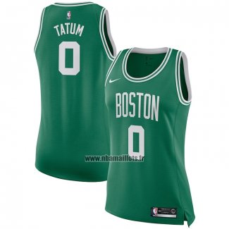 Maillot Femme Boston Celtics Jayson Tatum NO 0 Icon Vert