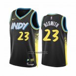 Maillot Indiana Pacers Aaron Nesmith NO 23 Ville 2023-24 Noir