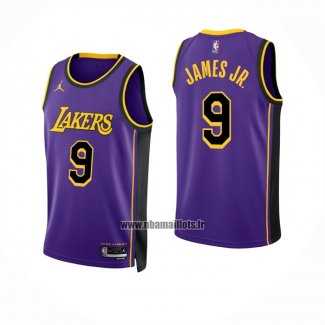 Maillot Los Angeles Lakers Bronny James NO 9 Statement Volet