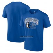 Maillot Manche Courte Dallas Mavericks 2024 Western Conference Champions Behind The Back Pass Bleu