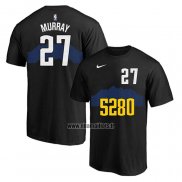 Maillot Manche Courte Denver Nuggets Jamal Murray Ville 2023-24 Noir