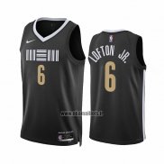 Maillot Memphis Grizzlies Kenneth Lofton JR. NO 6 Ville 2023-24 Noir