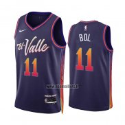 Maillot Phoenix Suns Bol Bol NO 11 Ville 2023-24 Volet