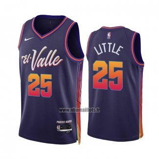 Maillot Phoenix Suns Nassir Little NO 25 Ville 2023-24 Volet