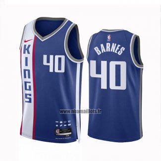 Maillot Sacramento Kings Harrison Barnes NO 40 Ville 2023-24 Bleu