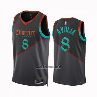 Maillot Washington Wizards Deni Avdija NO 8 Ville 2023-24 Noir