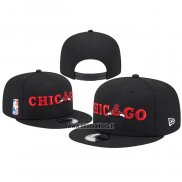 Casquette Chicago Bulls Logo Blend 9FIFTY Snapback Noir