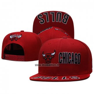 Casquette Chicago Bulls Rouge4