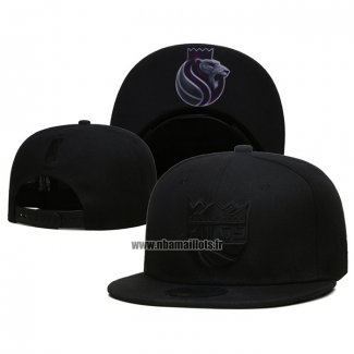 Casquette Sacramento Kings Black On Black 9FIFTY Snapback Noir