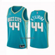 Maillot Charlotte Hornets Frank Ntilikina NO 44 Ville 2023-24 Vert