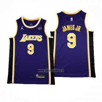 Maillot Los Angeles Lakers Bronny James NO 9 Statement Volet1